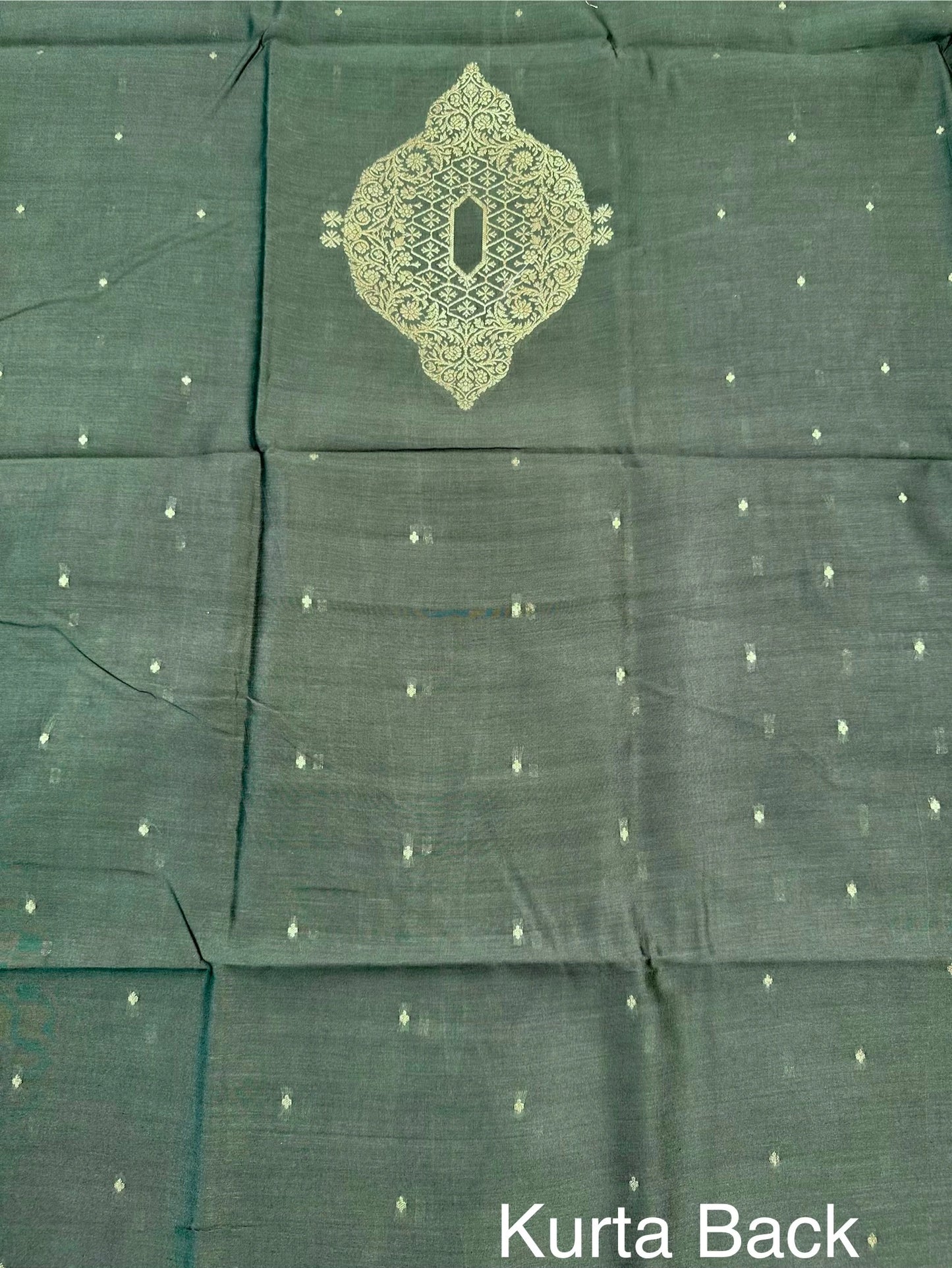 Green Handloom Chanderi Suit