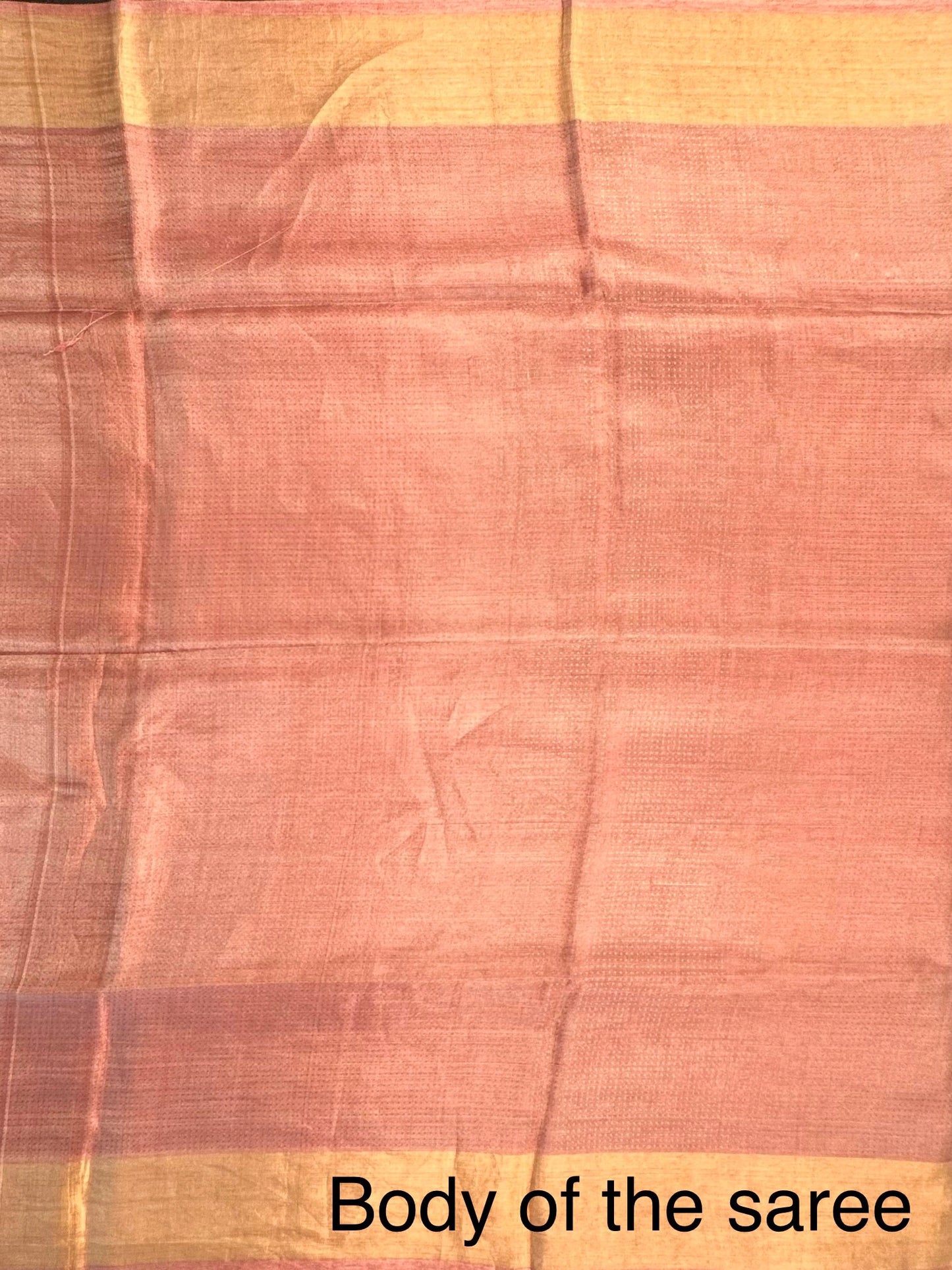 Coral Emboss Pure Tissue Silk Saree