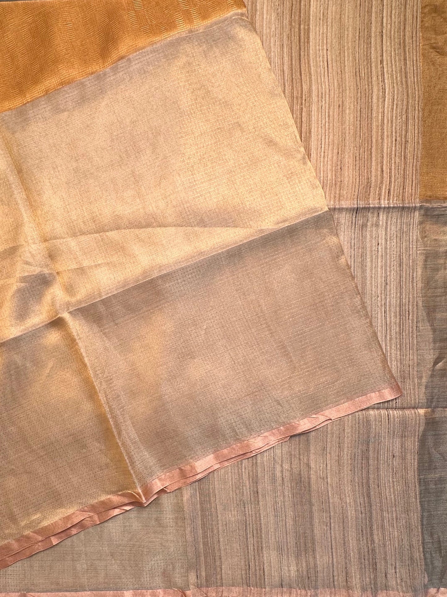 Swarnima Chandrahaas 2.0 Golden-Silver Tissue Saree