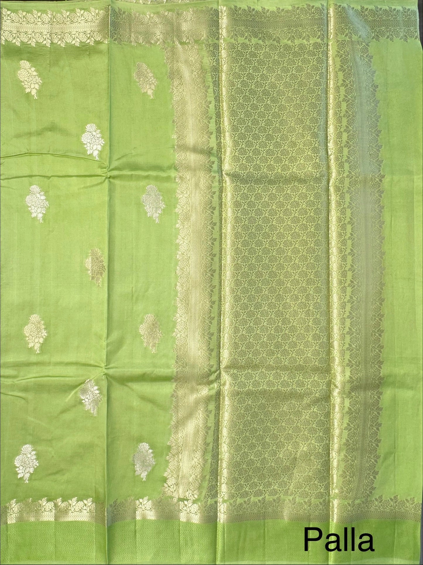 Pista Green Vishakha Pure Silk Saree