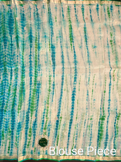 Shibori Bandhej Kota Silk Saree