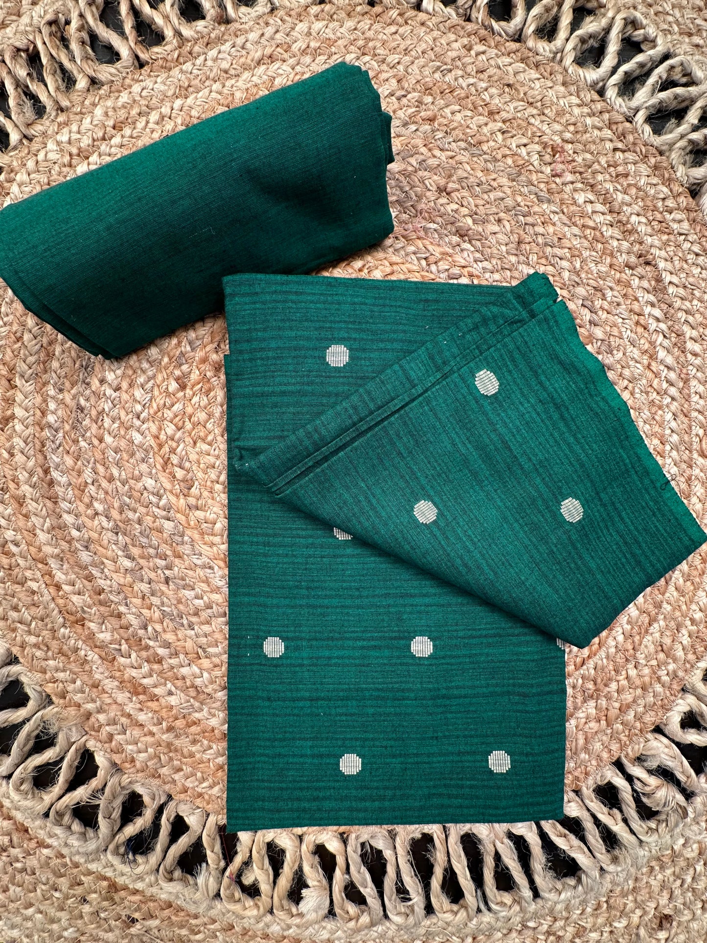 Bottle Green South Cotton Suit