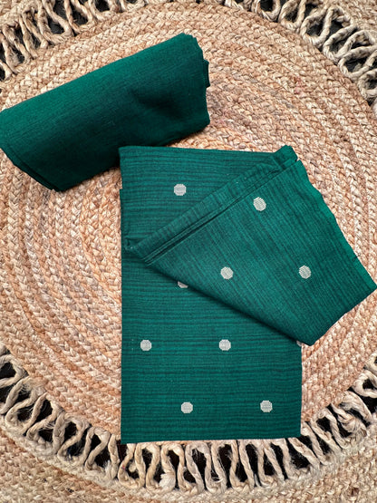 Bottle Green South Cotton Suit