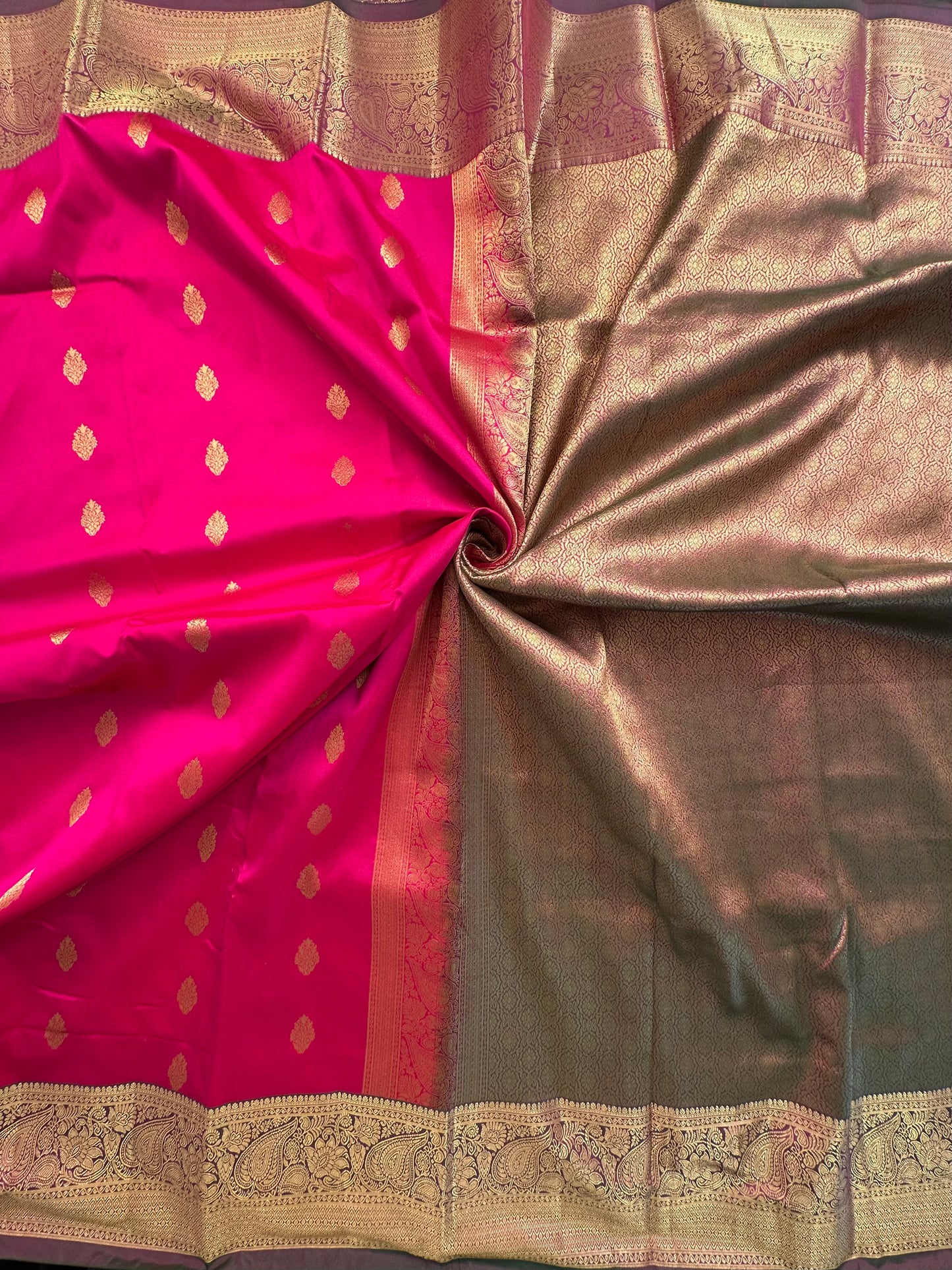 Rani Pondicherry Pure Silk Saree