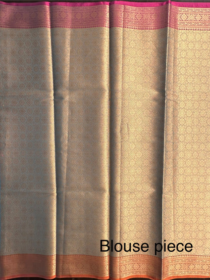 Teal Blue Amrit Tissue Saree