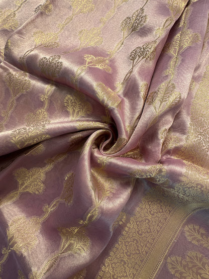 Purple Tissue Silk Saree