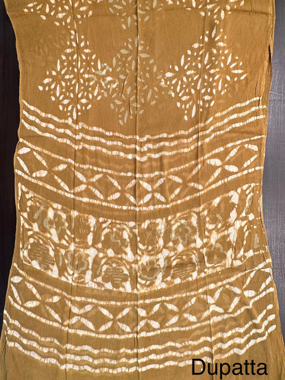 Mustard Sand Pure Cotton Suit
