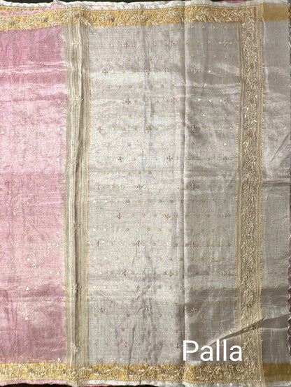 Pure Tissue Saree With Work