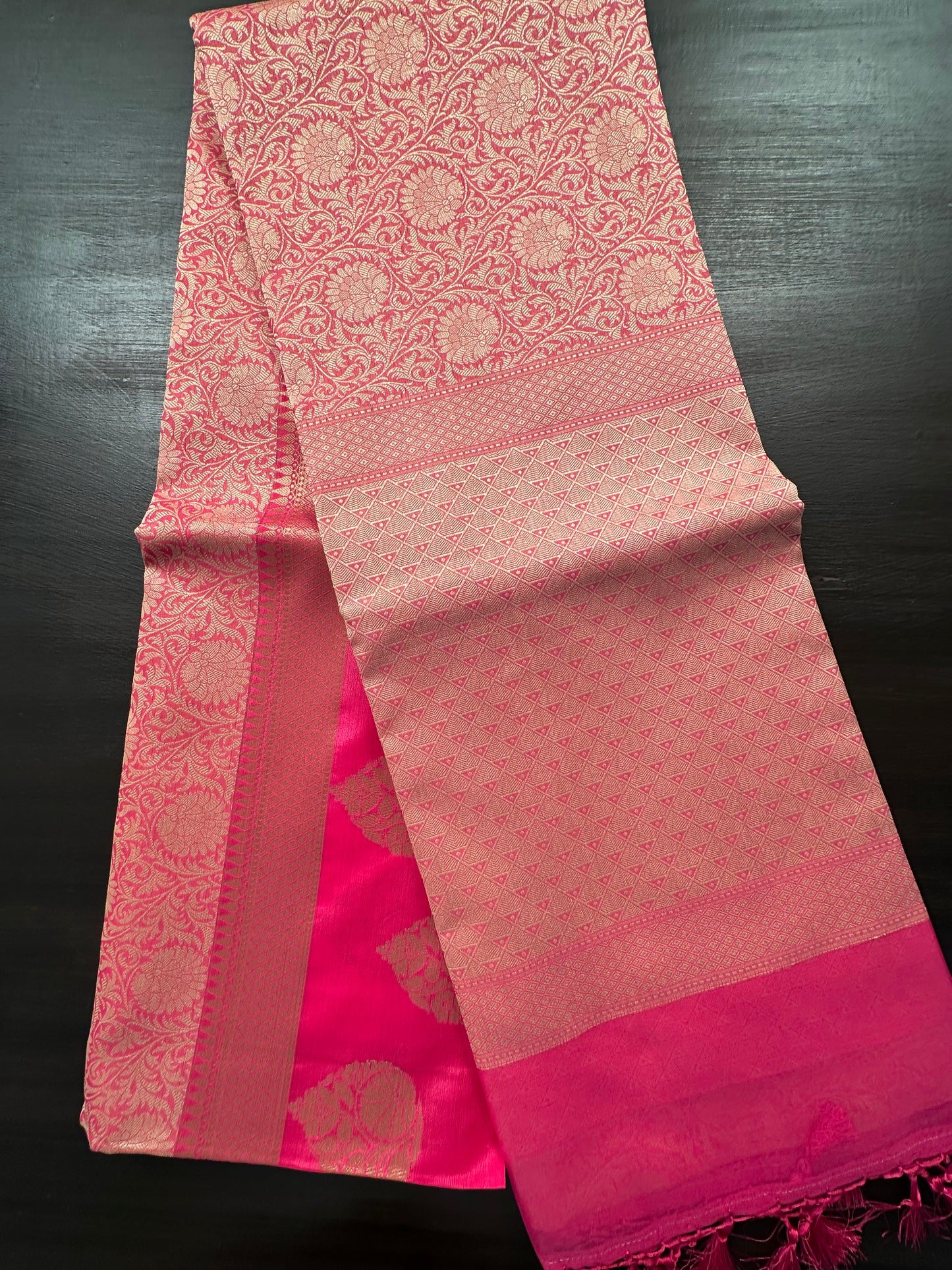 Rani Fancy Tissue Saree