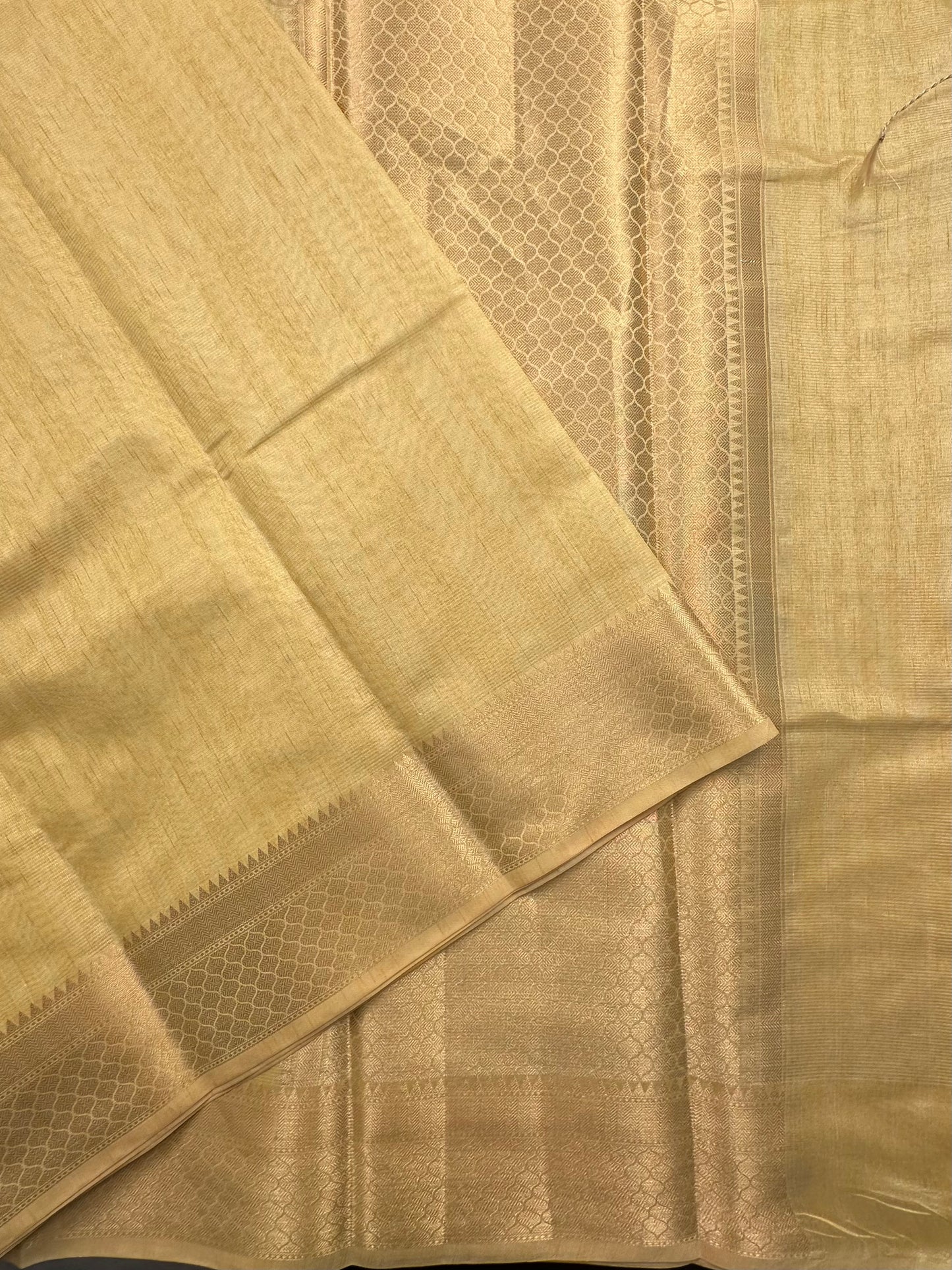 Mustard Ananya Tissue Saree