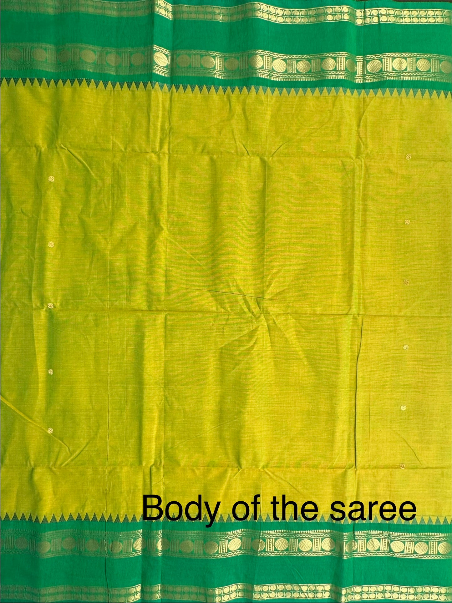 Green Narayanpet Cotton Saree