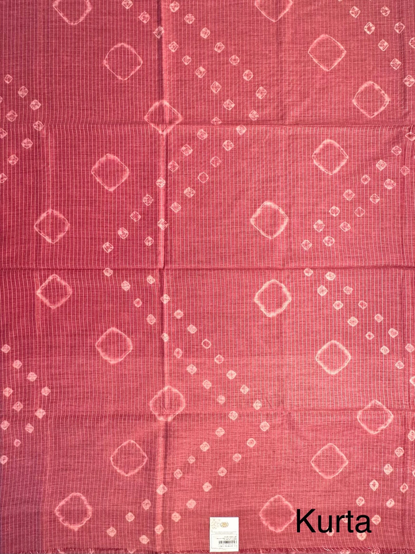 Dusky Pink Kumari Art Cotton 3-Piece Suit