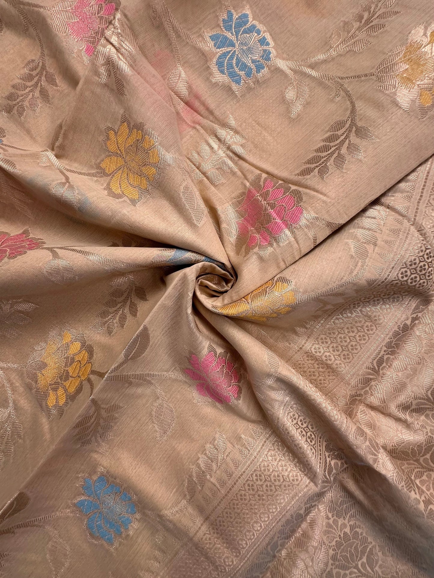 Beige Tarini Fancy Chanderi Saree
