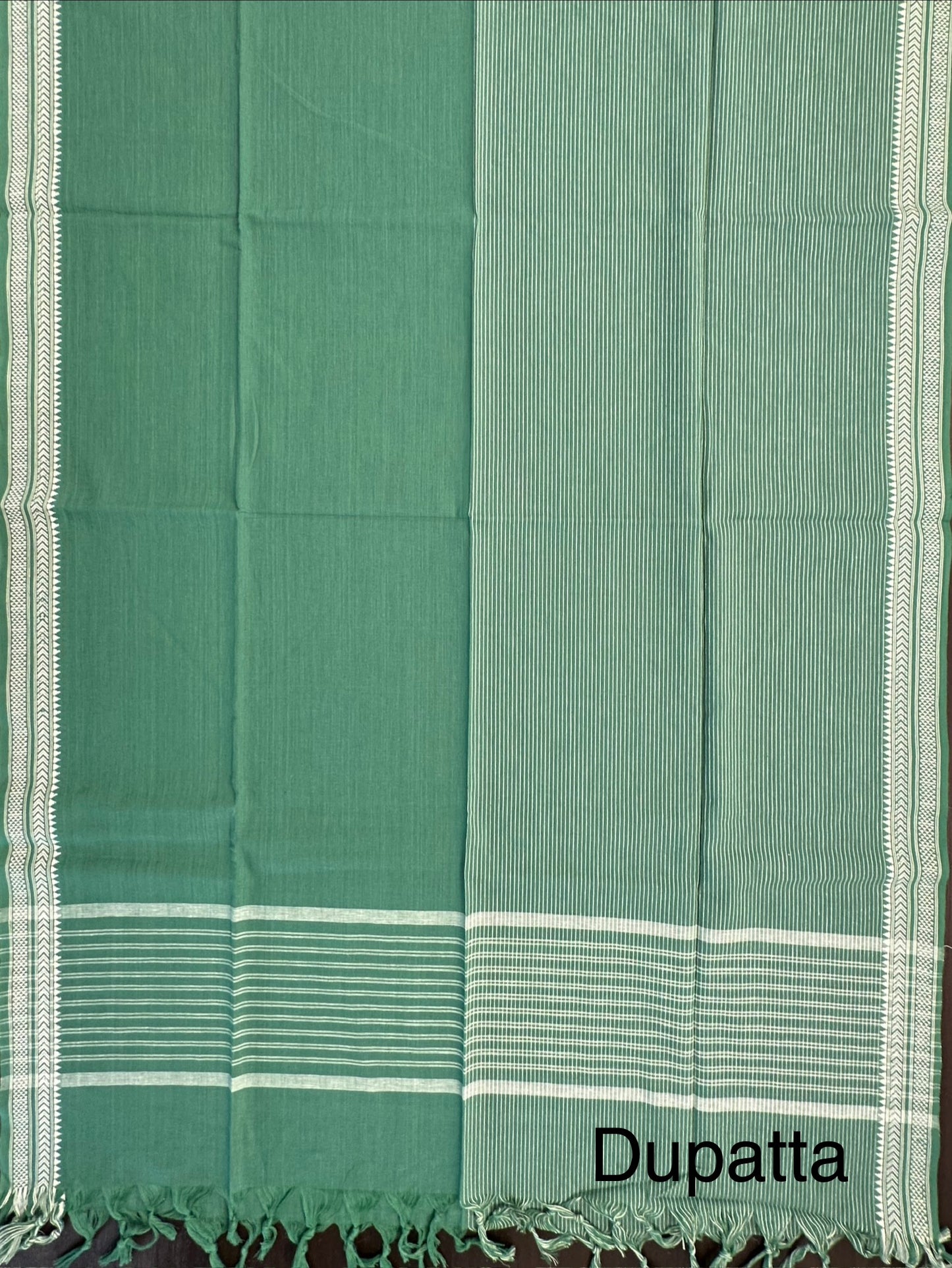 Green South Cotton 3-Piece Suit