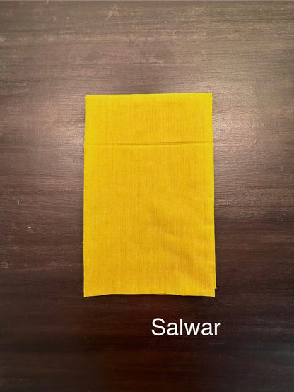 Mustard Jacquard 3-piece Unstitched Cotton Suit