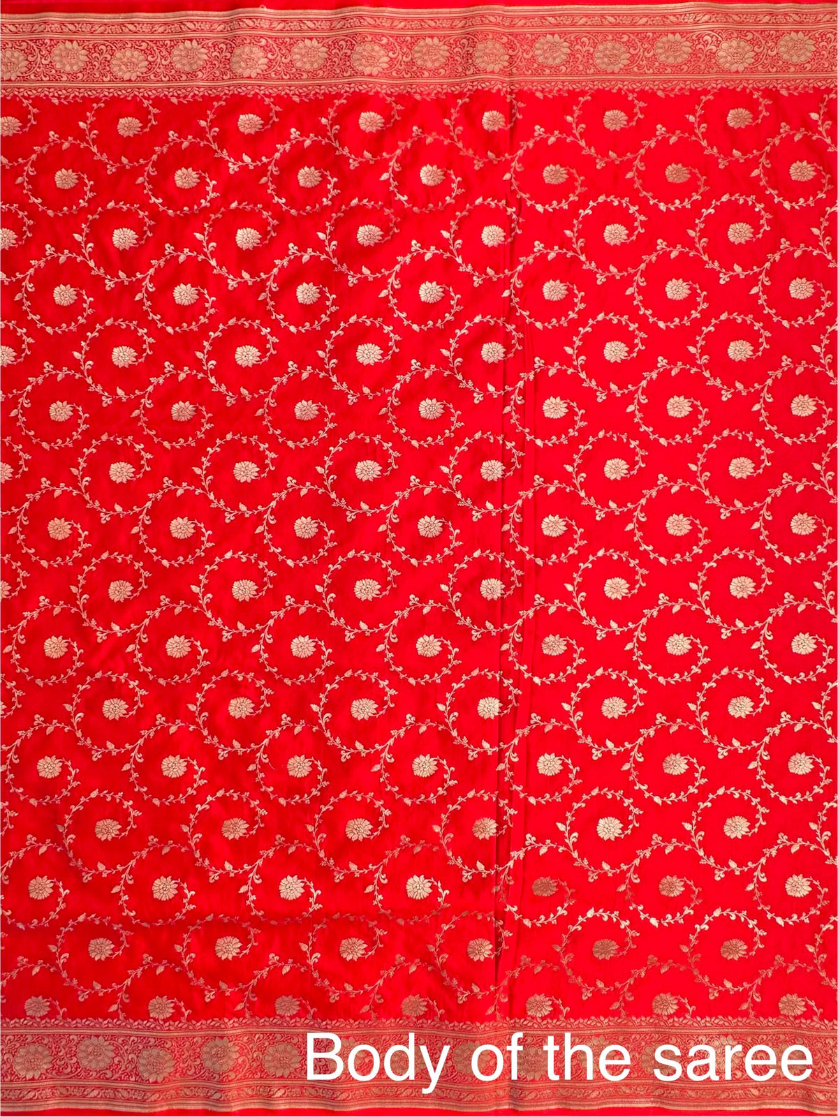 Red Banarasi Jaal Artificial Silk Saree