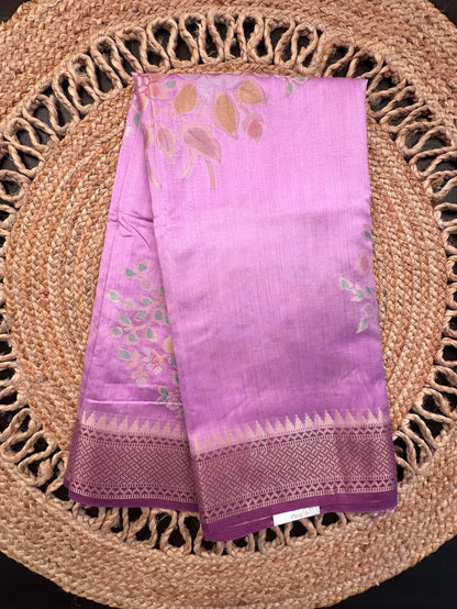Purple Vishakha Pure Silk Saree