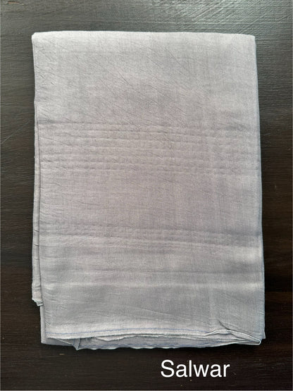 Grey Fancy Cotton 3-Piece Suit