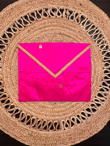 Rani Pure Silk Saree Bag With Pouch