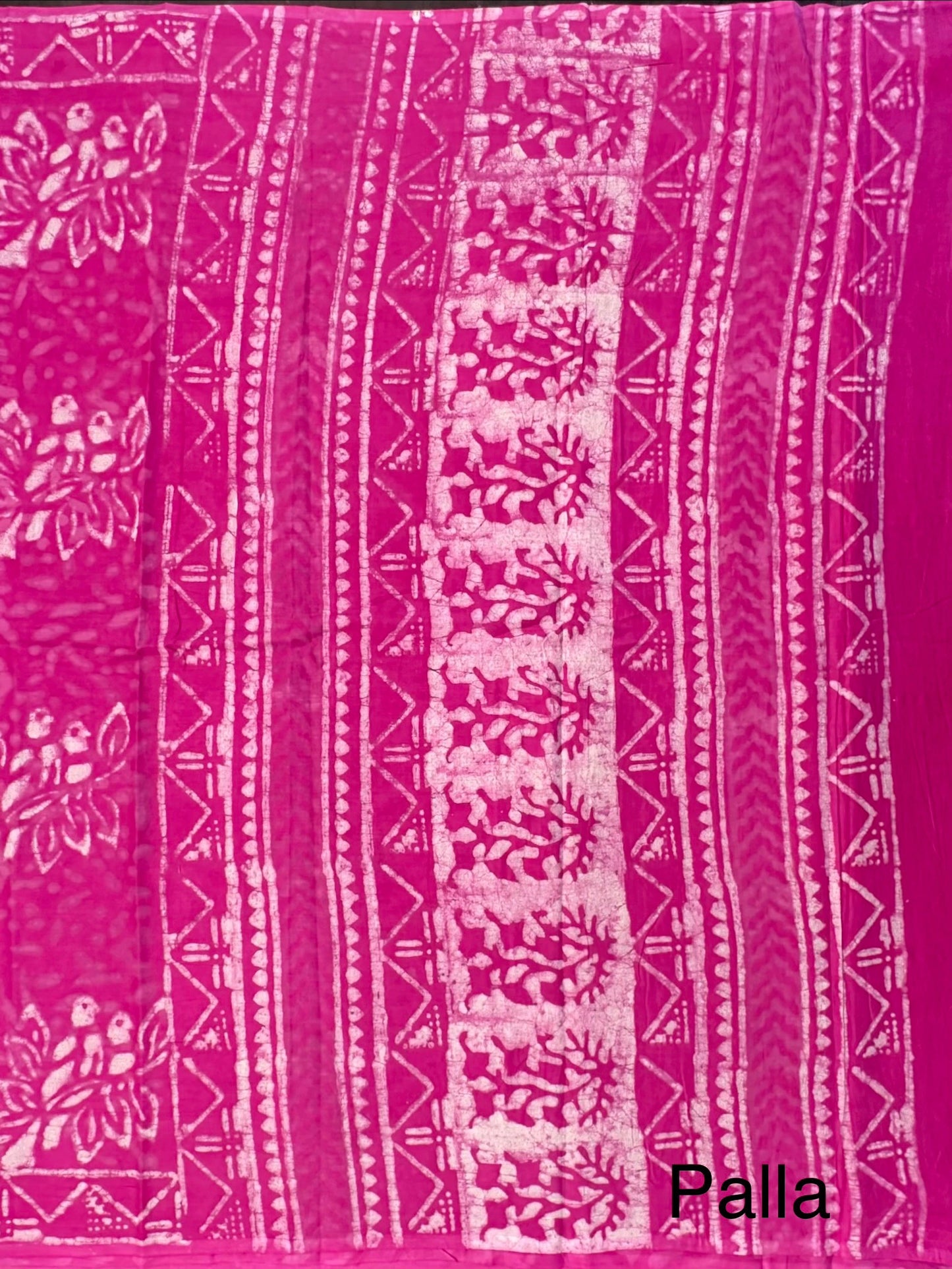 Rani Block Print Pure Cotton Saree