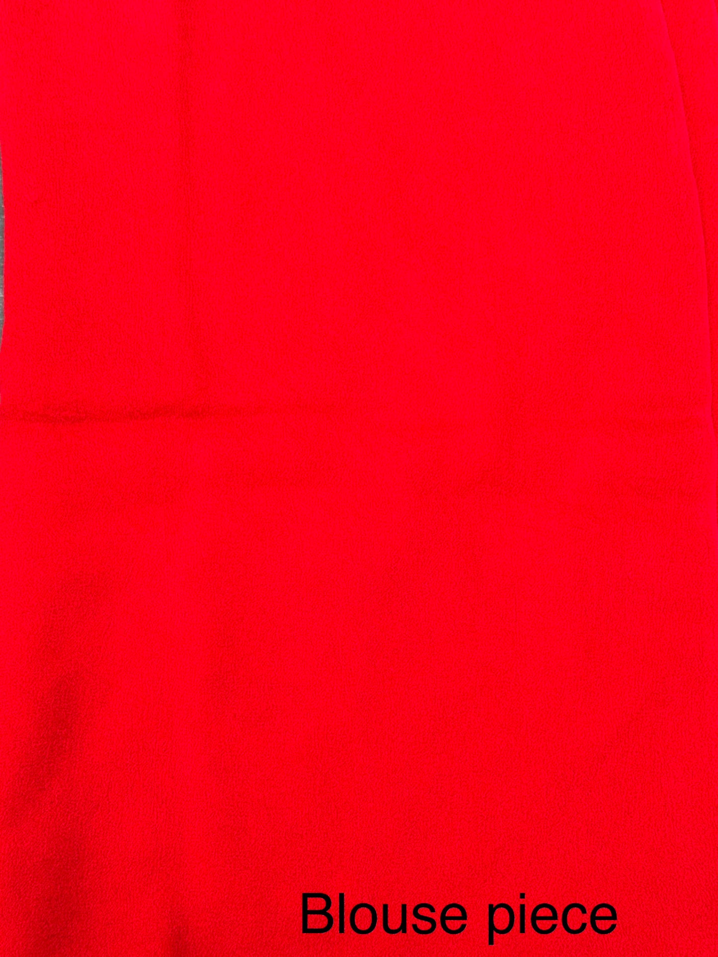 Red Bandhej Chinon Saree