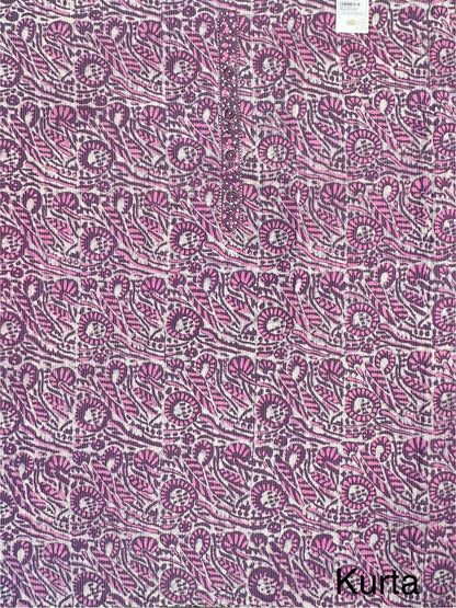 Purple Pure Cotton 3-Piece Unstitched Suit