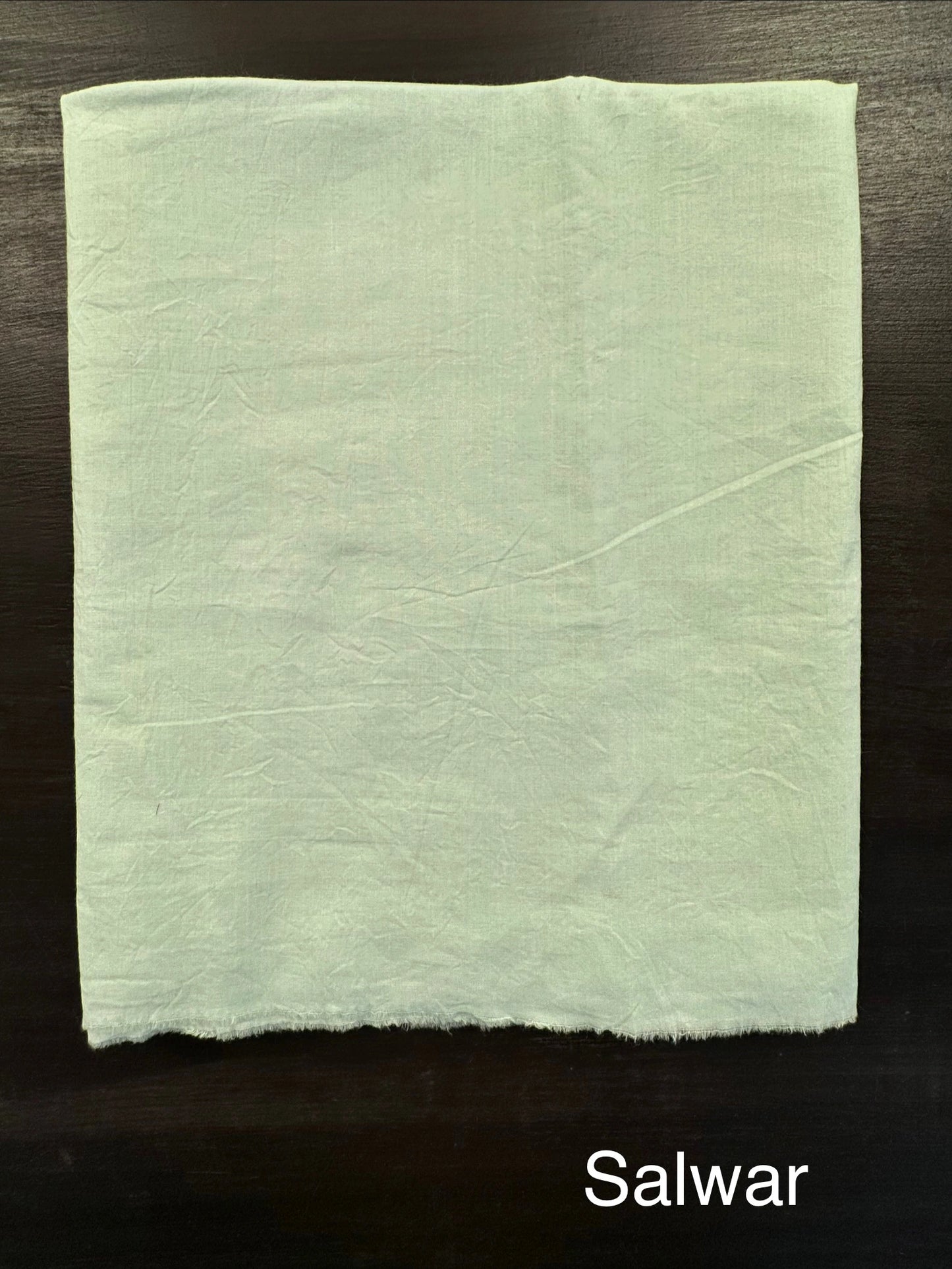 Sea Green Chanderi Chikankari 3-Piece Unstitched Suit with Katdana Work