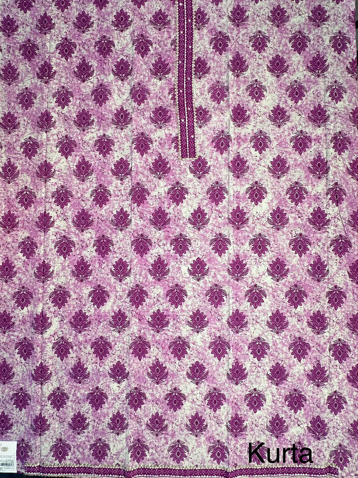Purple Jaipuri Necktie Cotton 3-Piece Suit