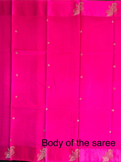 Rani Banarasi Satin Saree