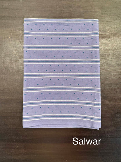Bluish Grey Unstitched South Cotton Suit