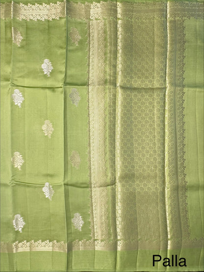 Pista Green Vishakha Pure Silk Saree