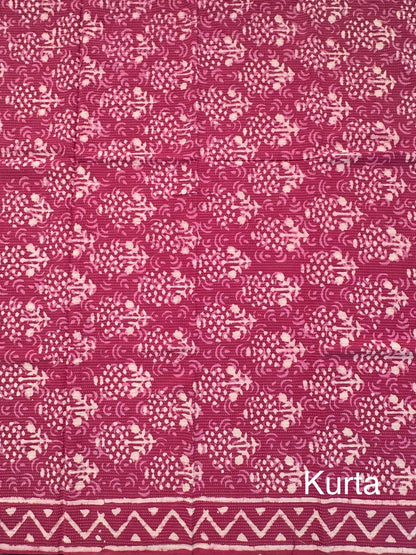 Magenta Akira Pure Cotton Suit