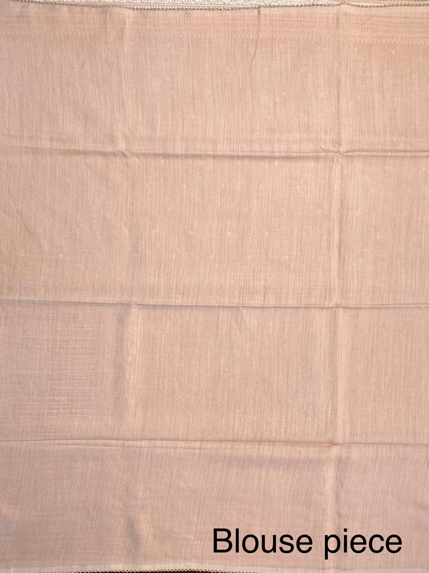 Beige Muga Silk Saree