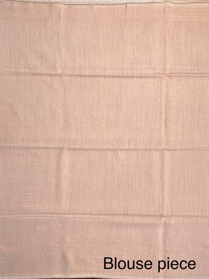 Beige Muga Silk Saree