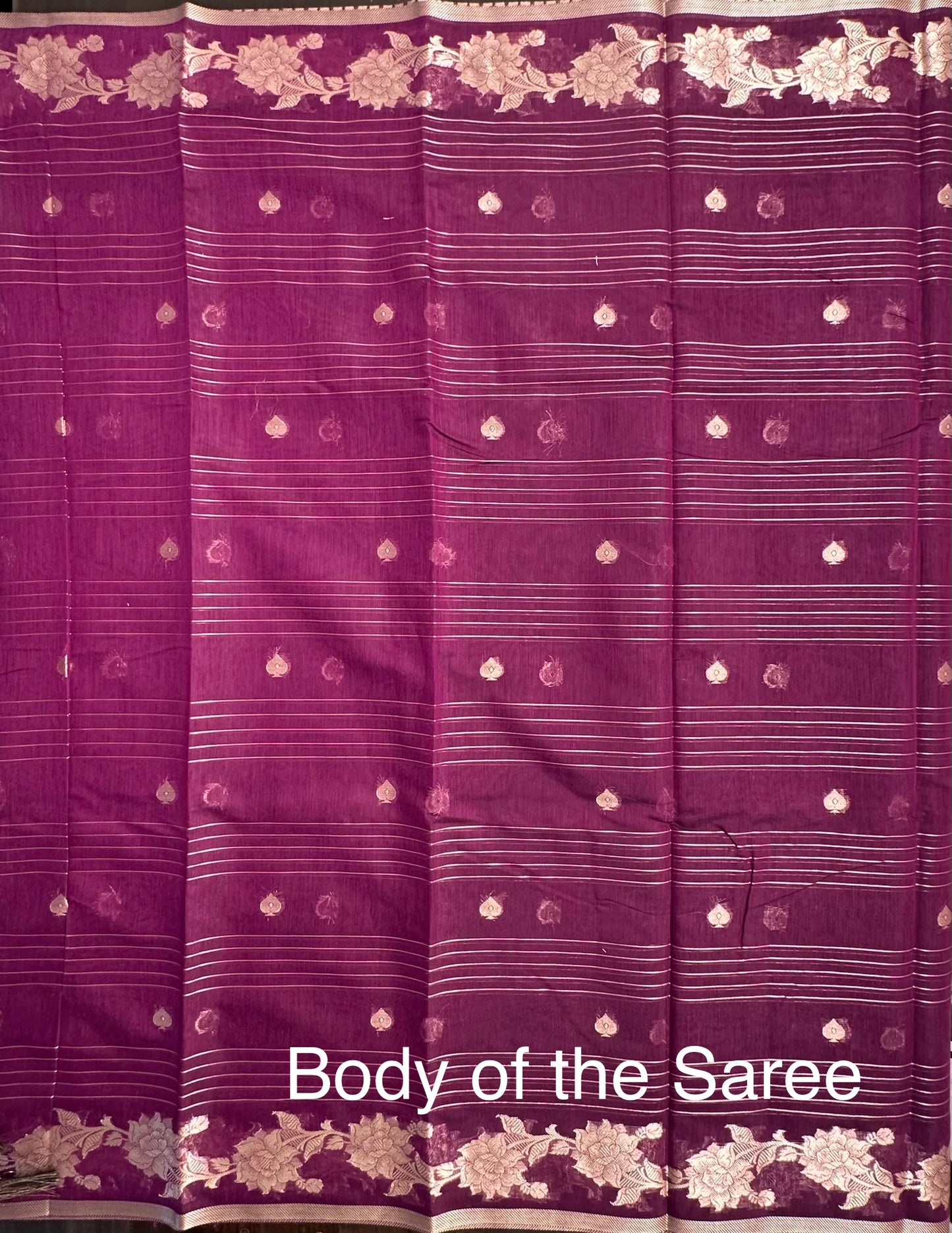 Deep Purple Chanderi Cotton Saree