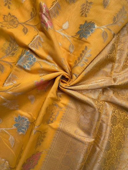 Yellow Tarini Fancy Chanderi Saree