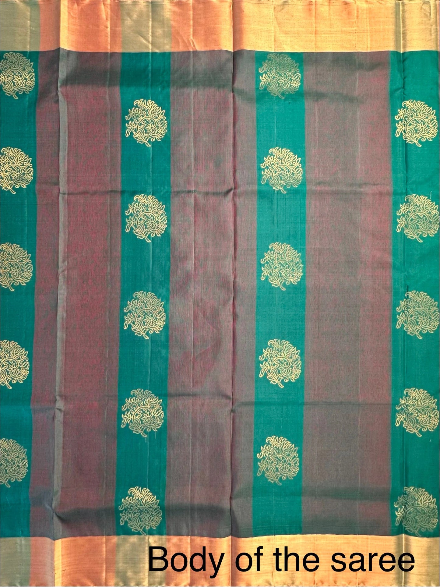 Rama Green Tiruchirapalli Pure Soft Silk Saree
