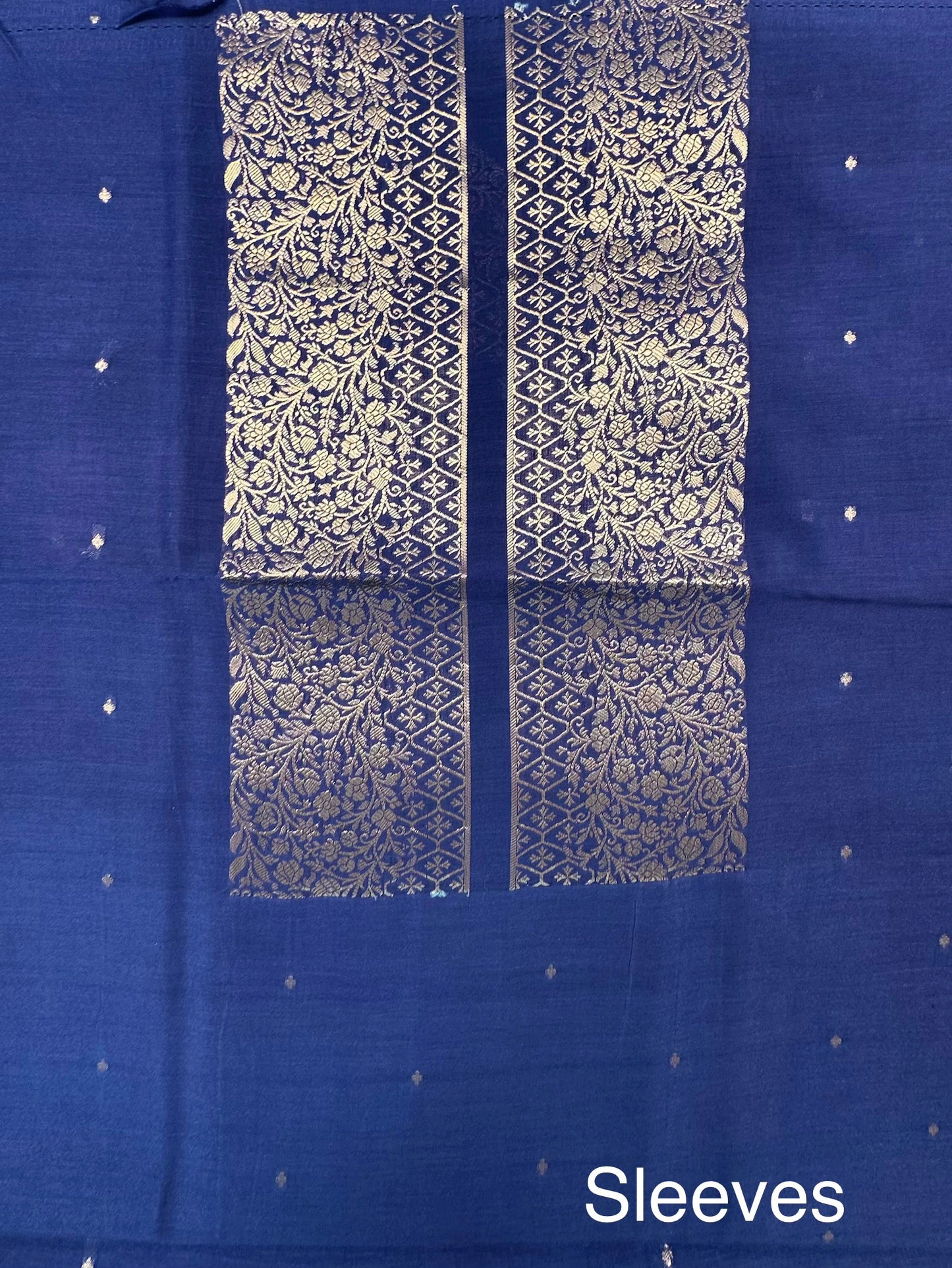 Royal  Blue Handloom Chanderi Suit