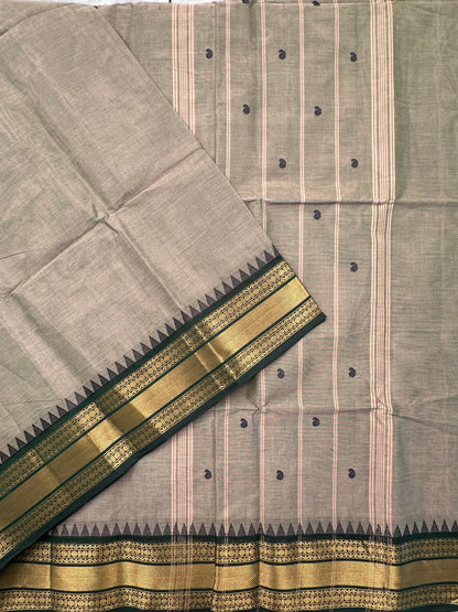 Green Narayanpet Cotton Saree
