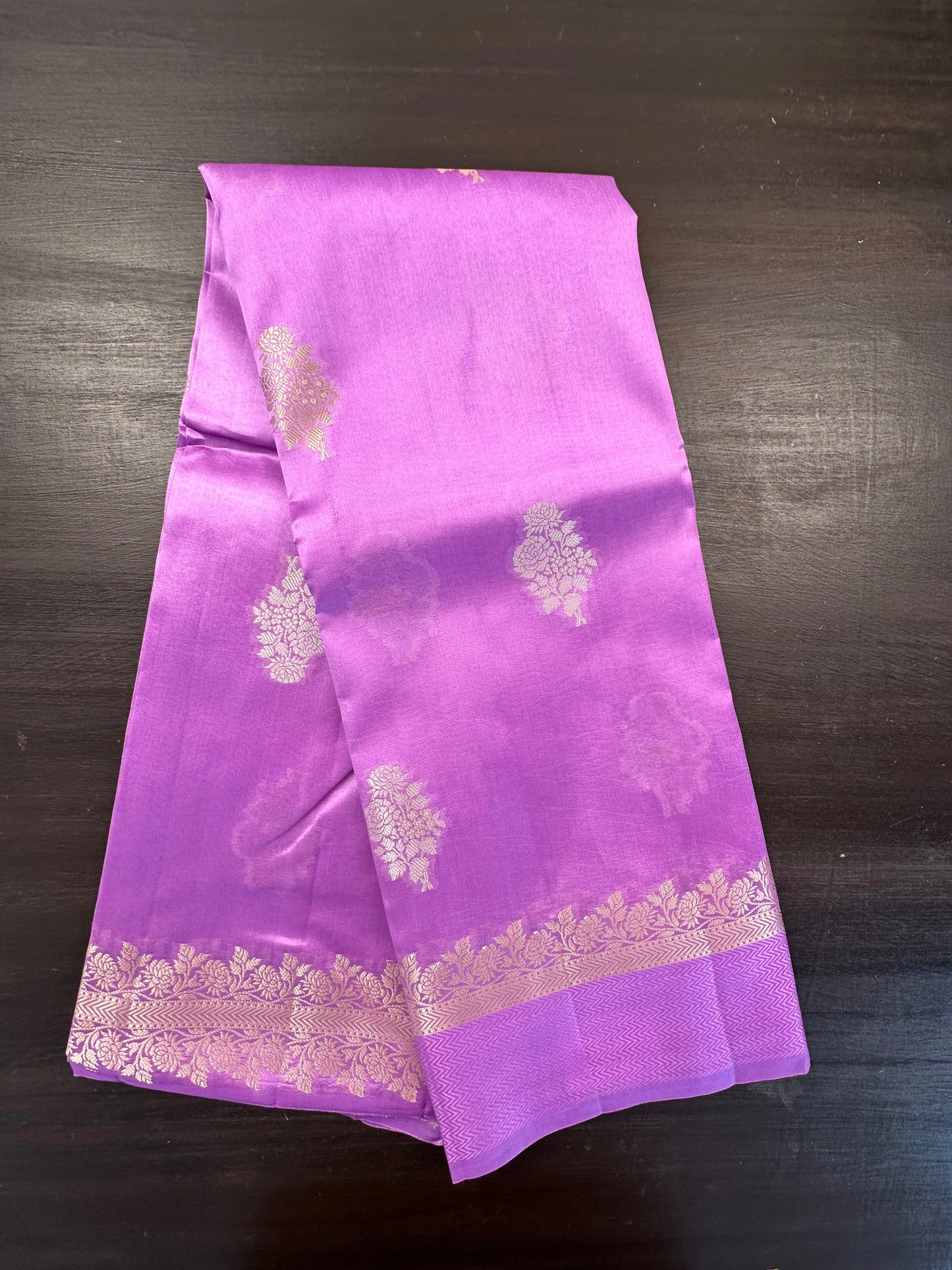 Purple Vishakha Pure Silk Saree