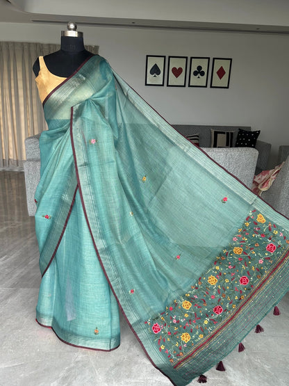Cotton Saree with Embroidery
