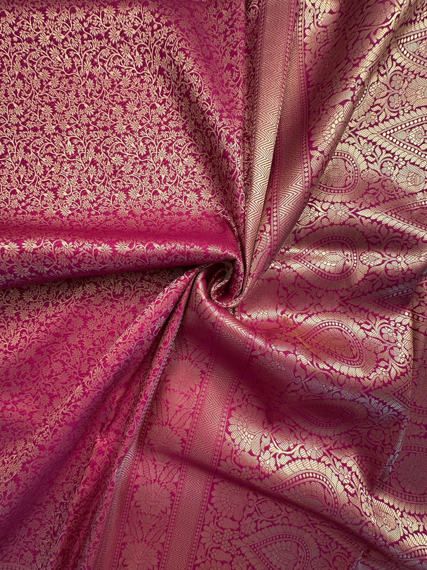 Purple Jamawar Art Silk Saree