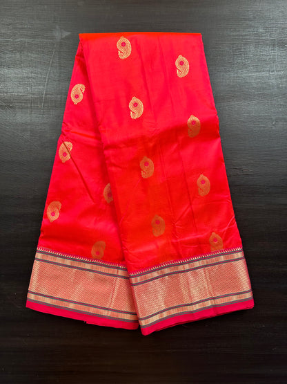 Coral-Rani Paithini Silk Saree