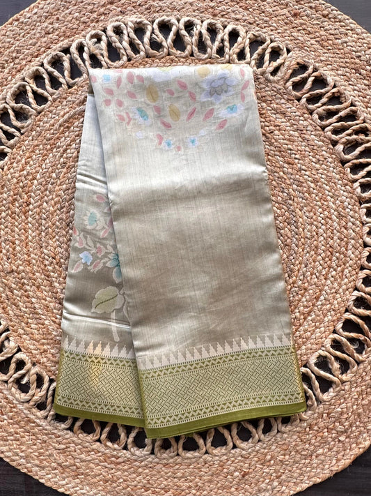 Green Vishakha Pure Silk Saree