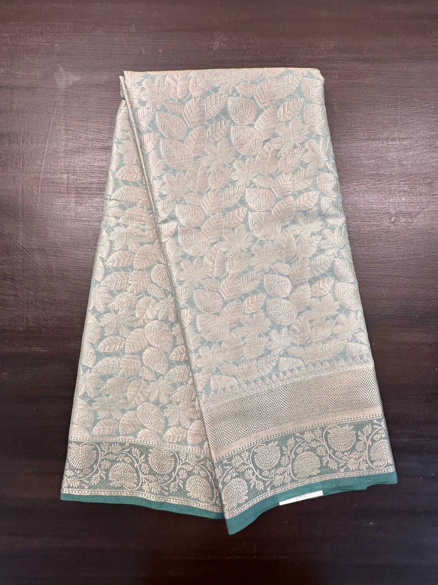 Sage Green Vartika Tissue Saree