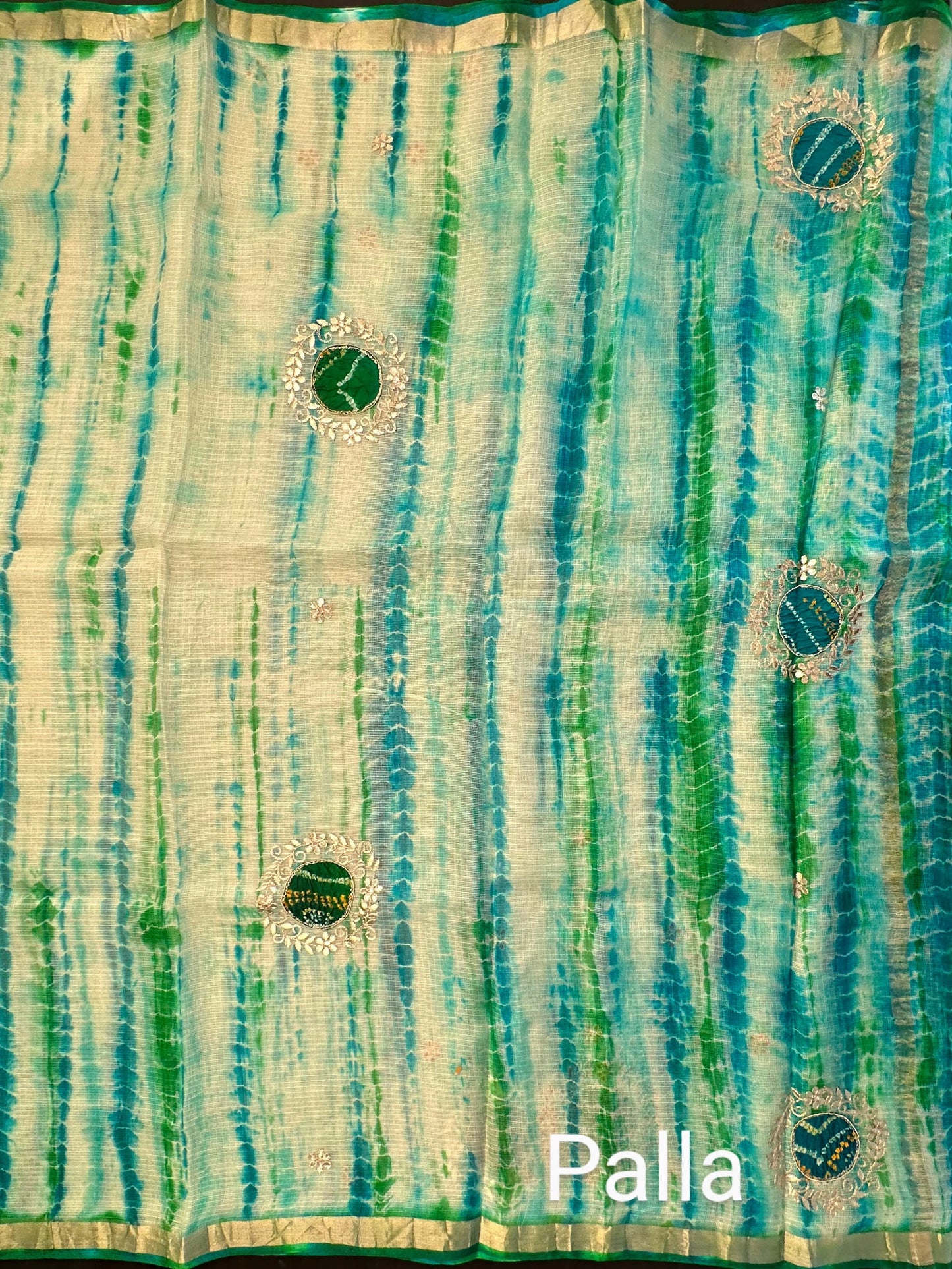 Shibori Bandhej Kota Silk Saree