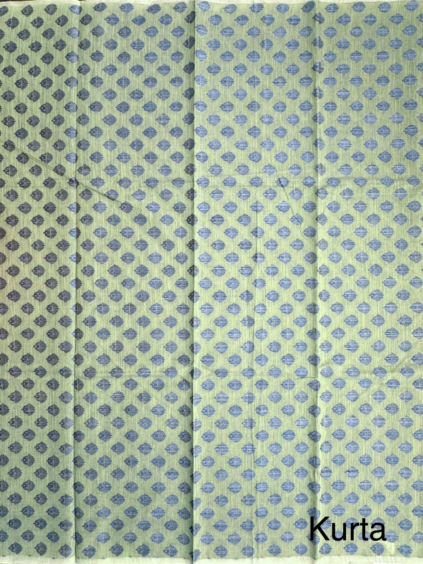 Green Jacquard 3-piece Unstitched Cotton Suit