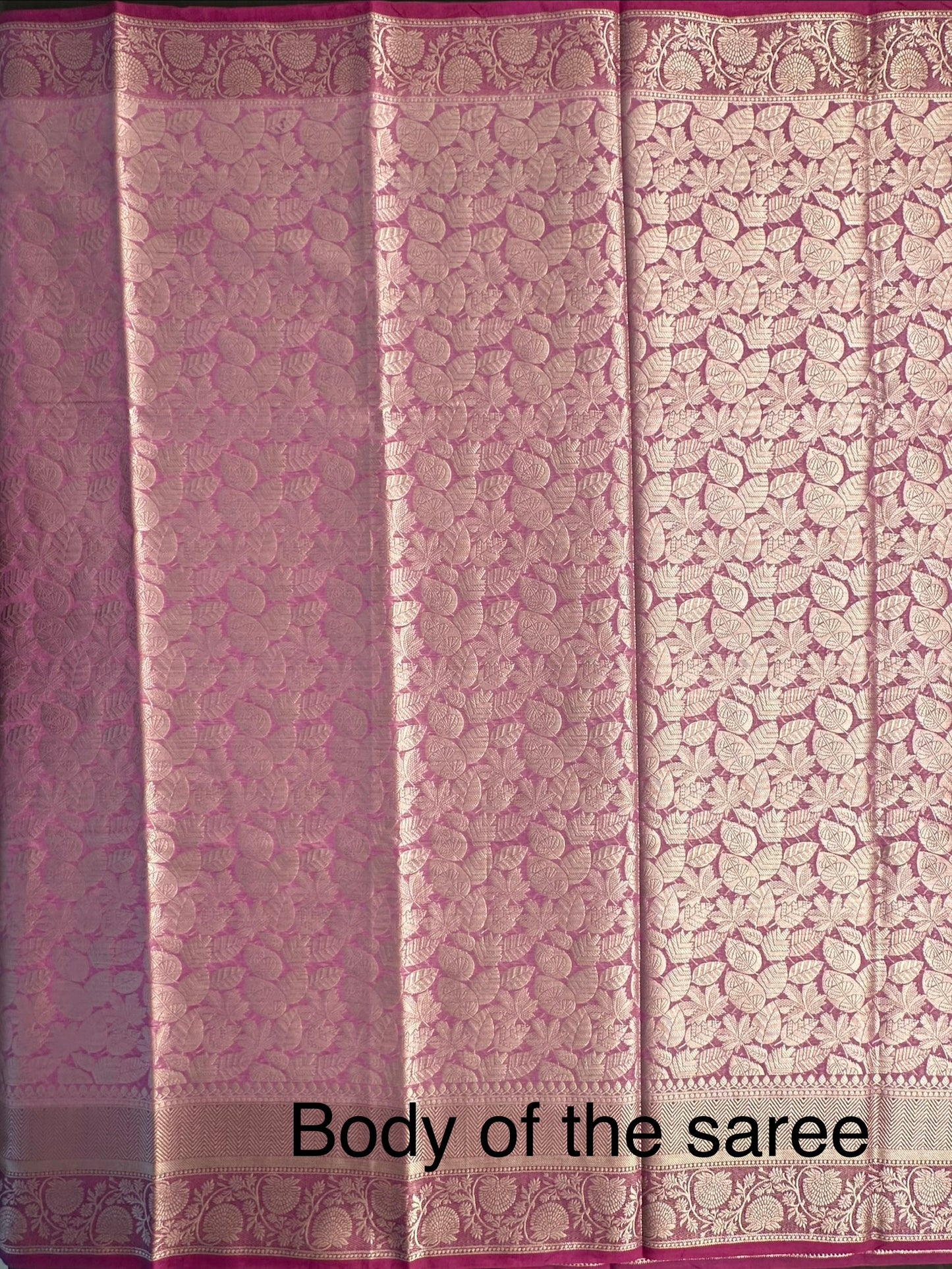 Magenta Vartika Tissue Saree