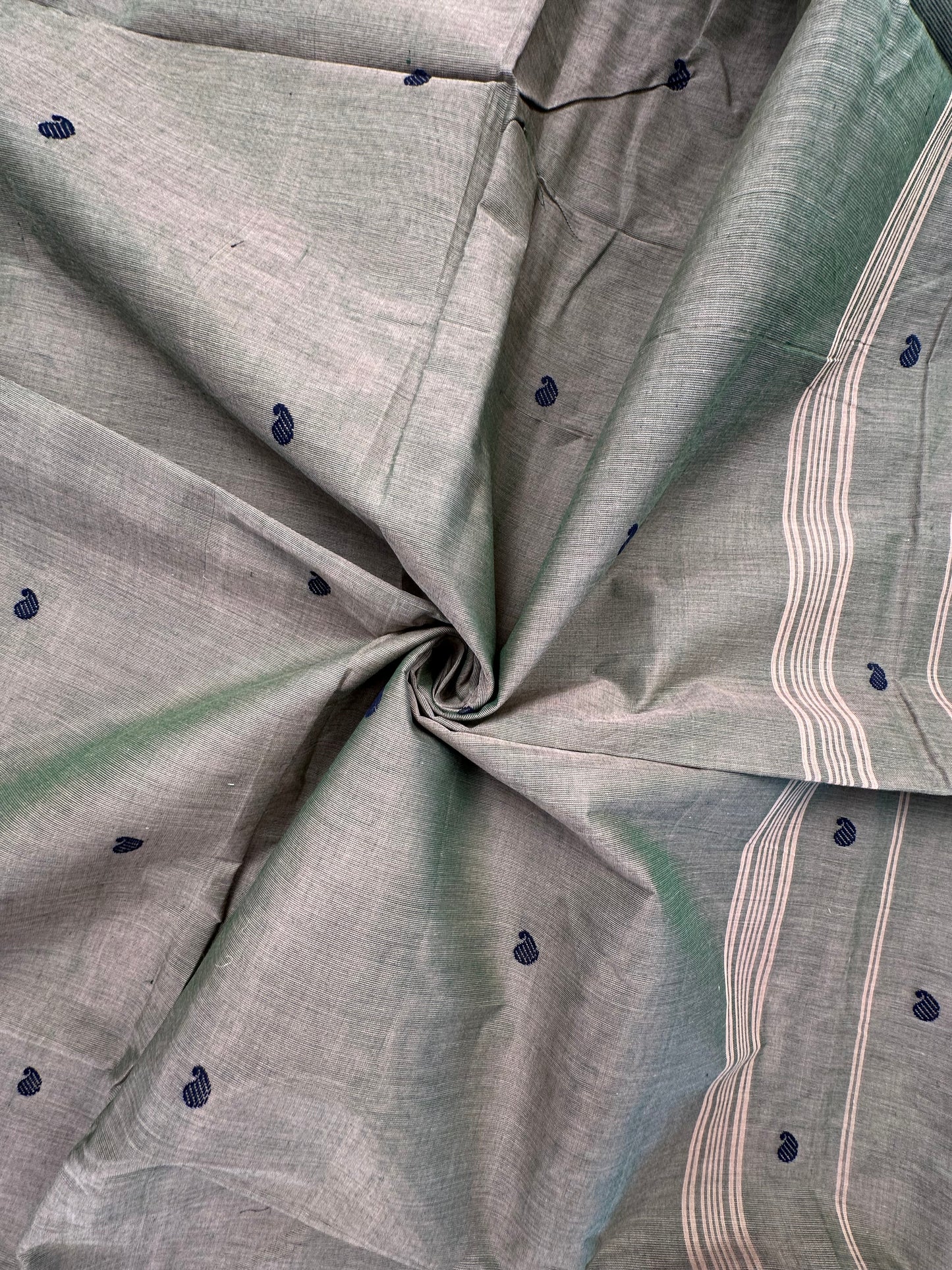 Green Narayanpet Cotton Saree