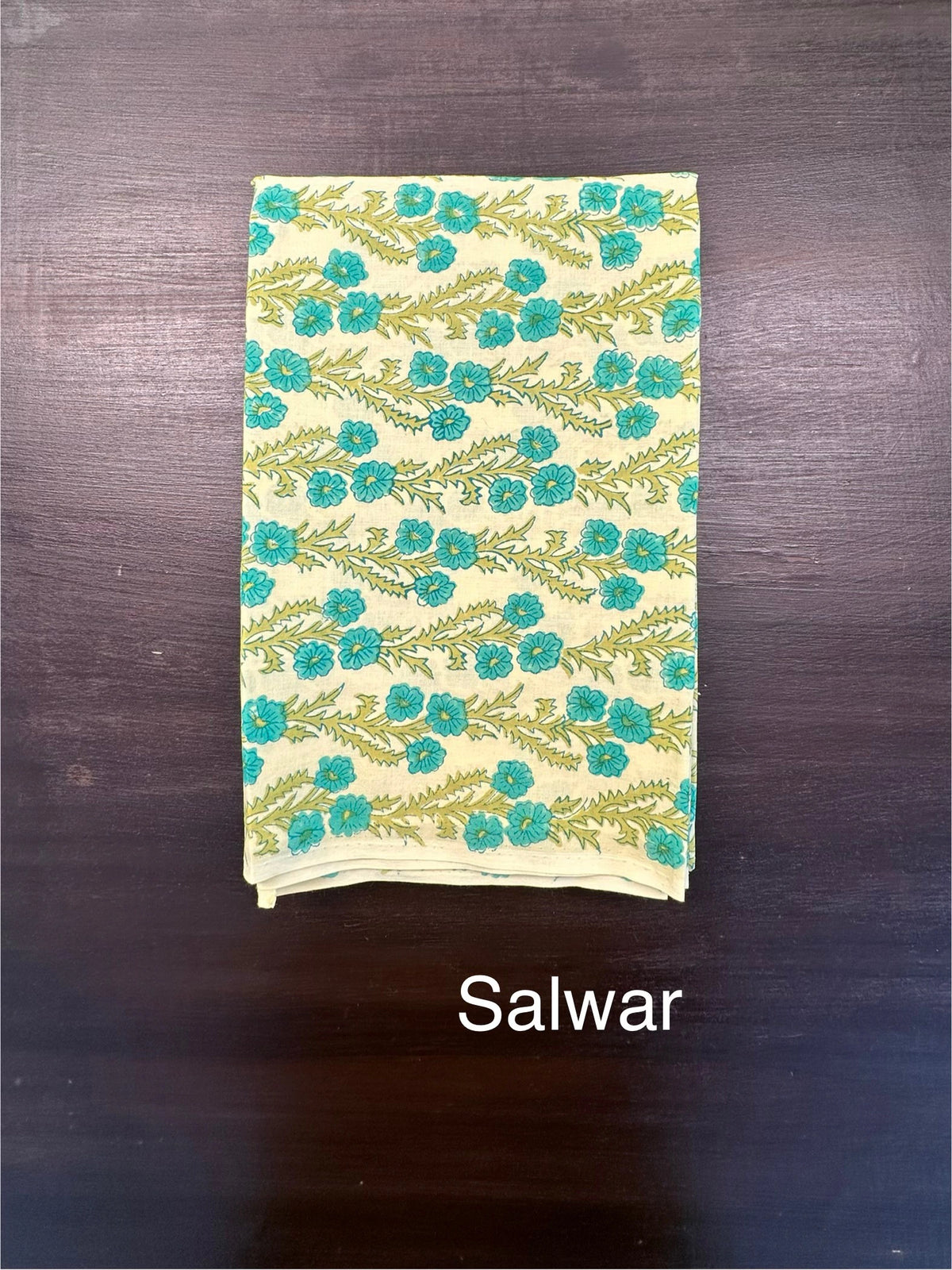 Green Chanderi Khadi Hand Block Printed 3-Piece Unstitched Suit